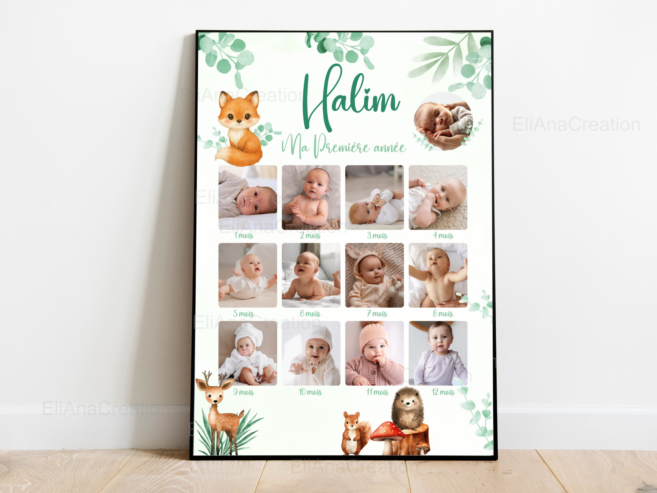 Affiche Ma Première Année Renard & Animaux de la Forêt