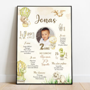 Affiche anniversaire - Thème Dinosaures