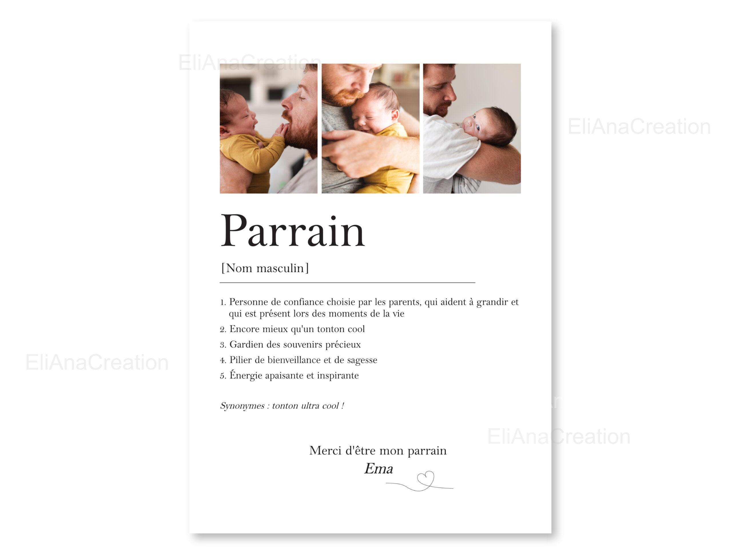 Affiche - Définition Parrain