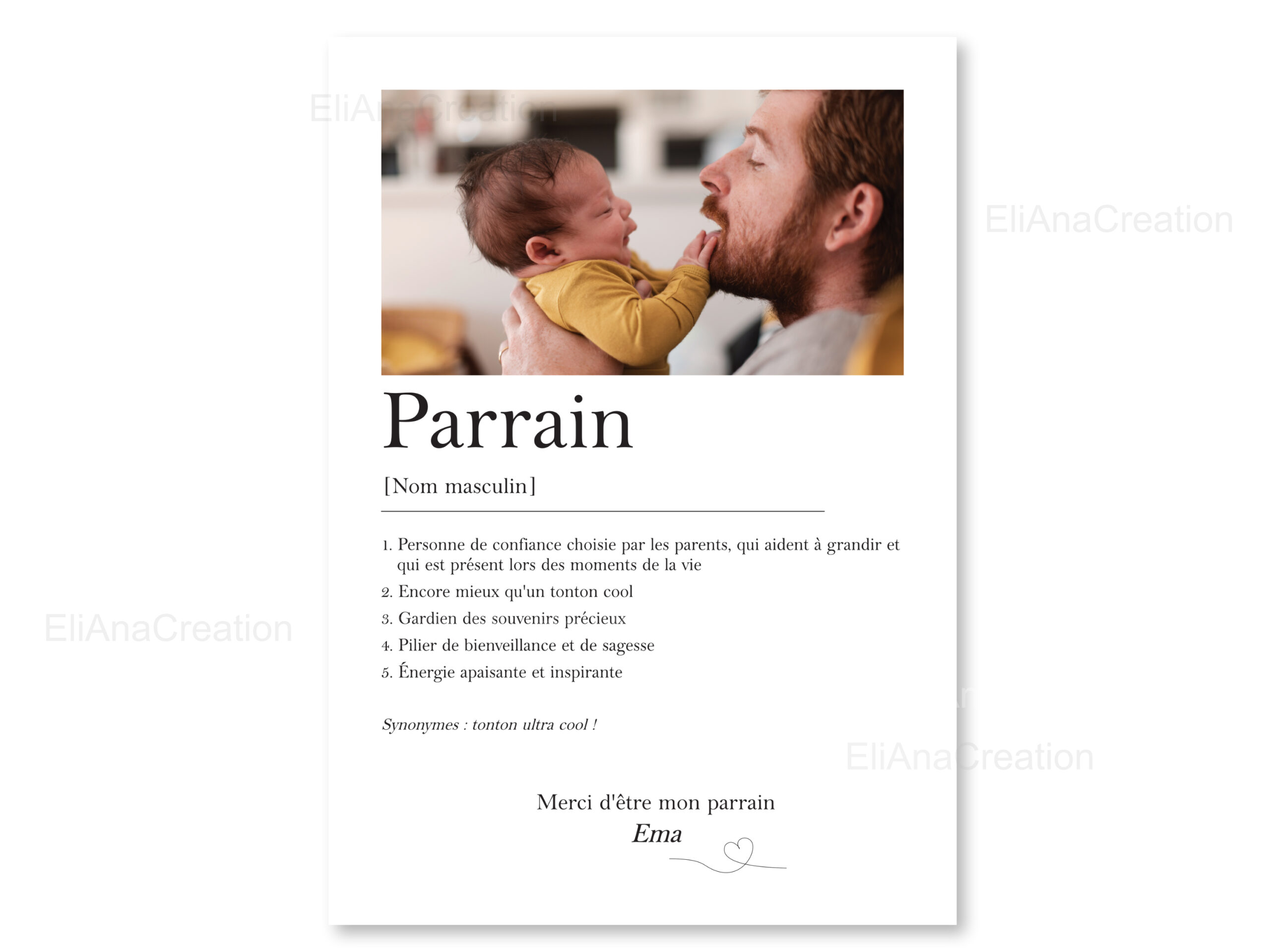 Affiche - Définition Parrain