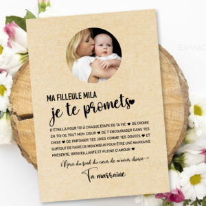 Affiche - Promesse Marraine - Parrain