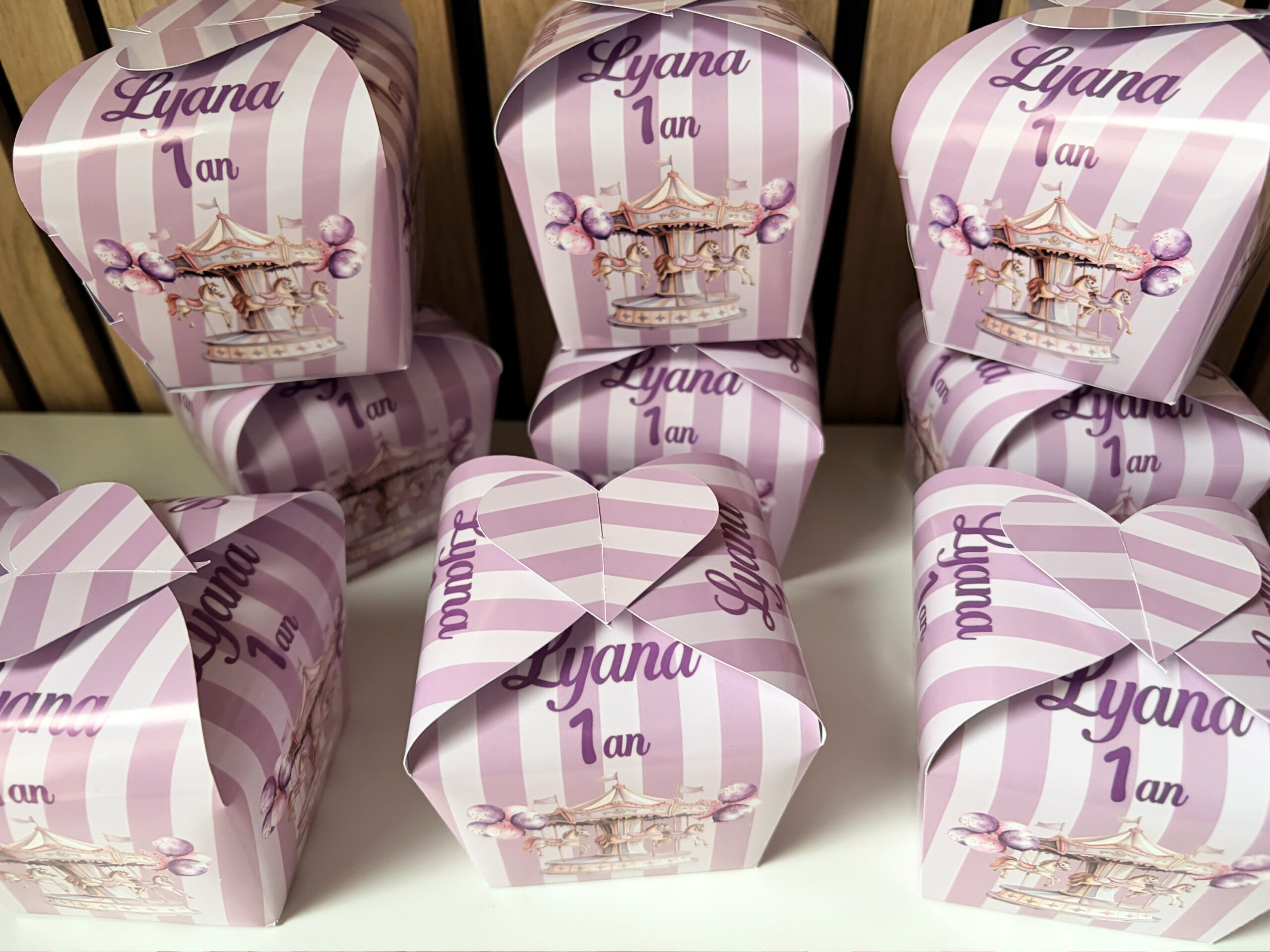 Confiseries - Thème Carrousel - Boites à dragées