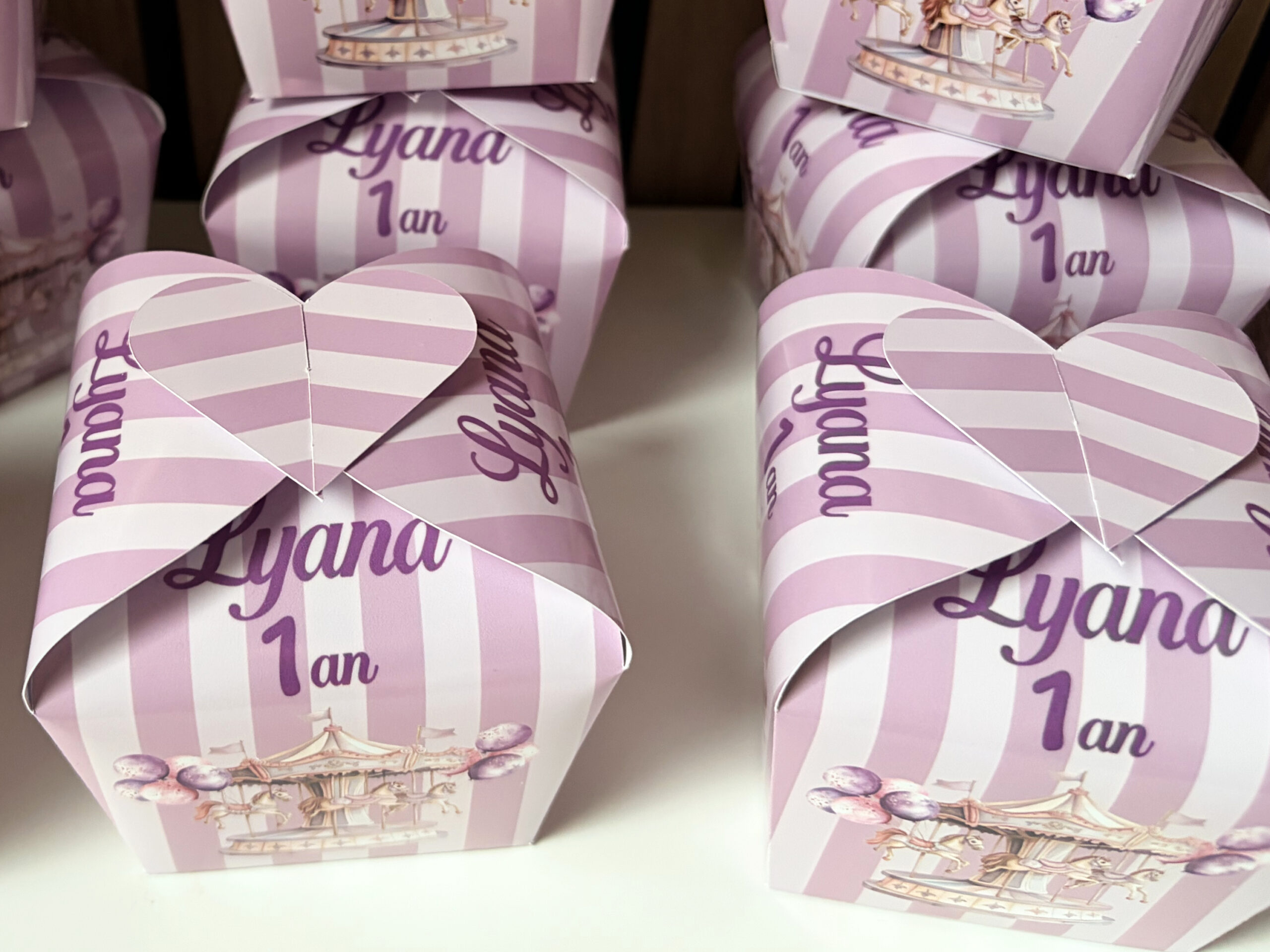 Confiseries - Thème Carrousel - Boites à dragées