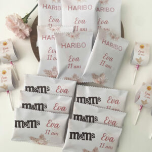 Confiseries personnalisées - Thème Bohème