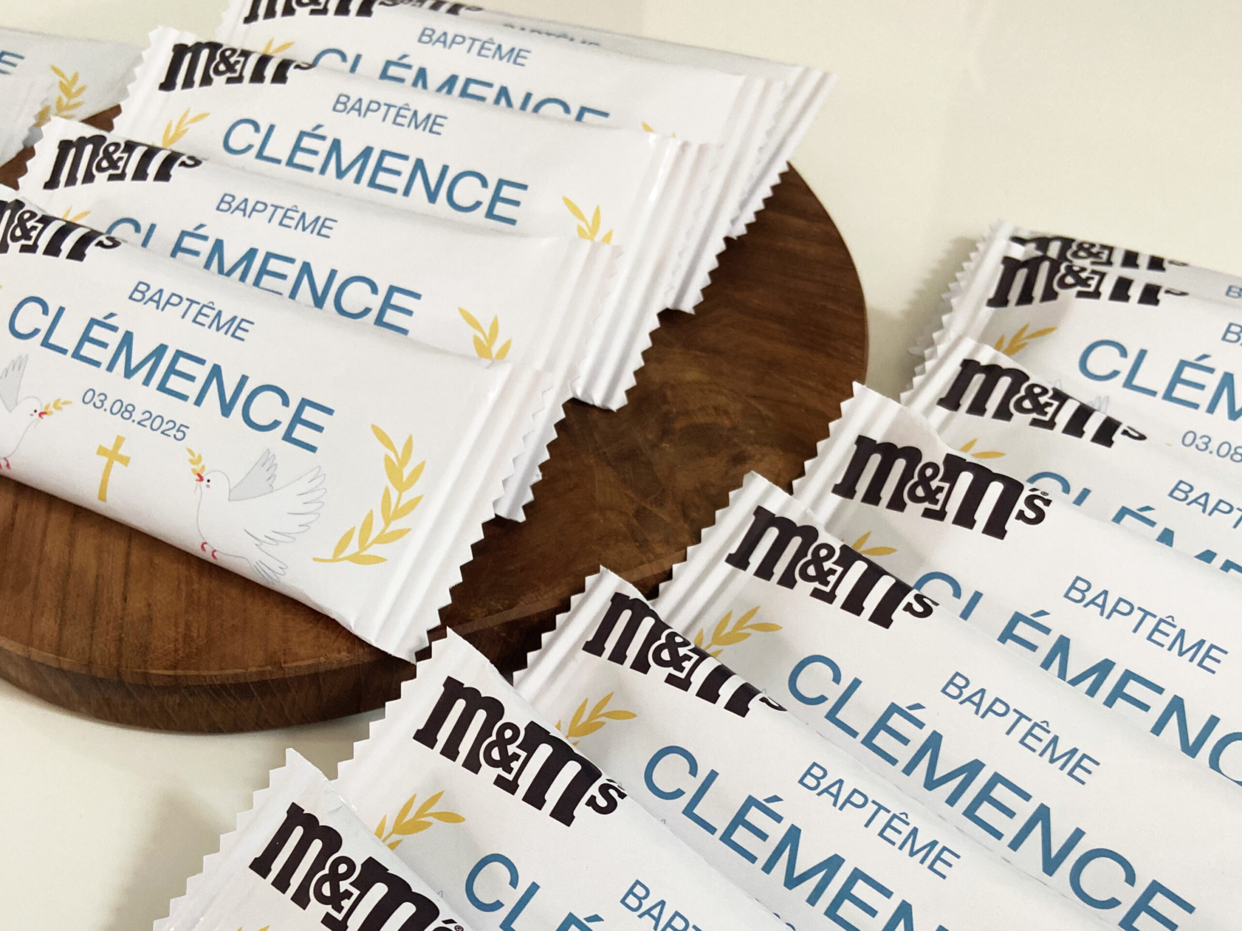 Confiseries Baptême - Thème Colombes