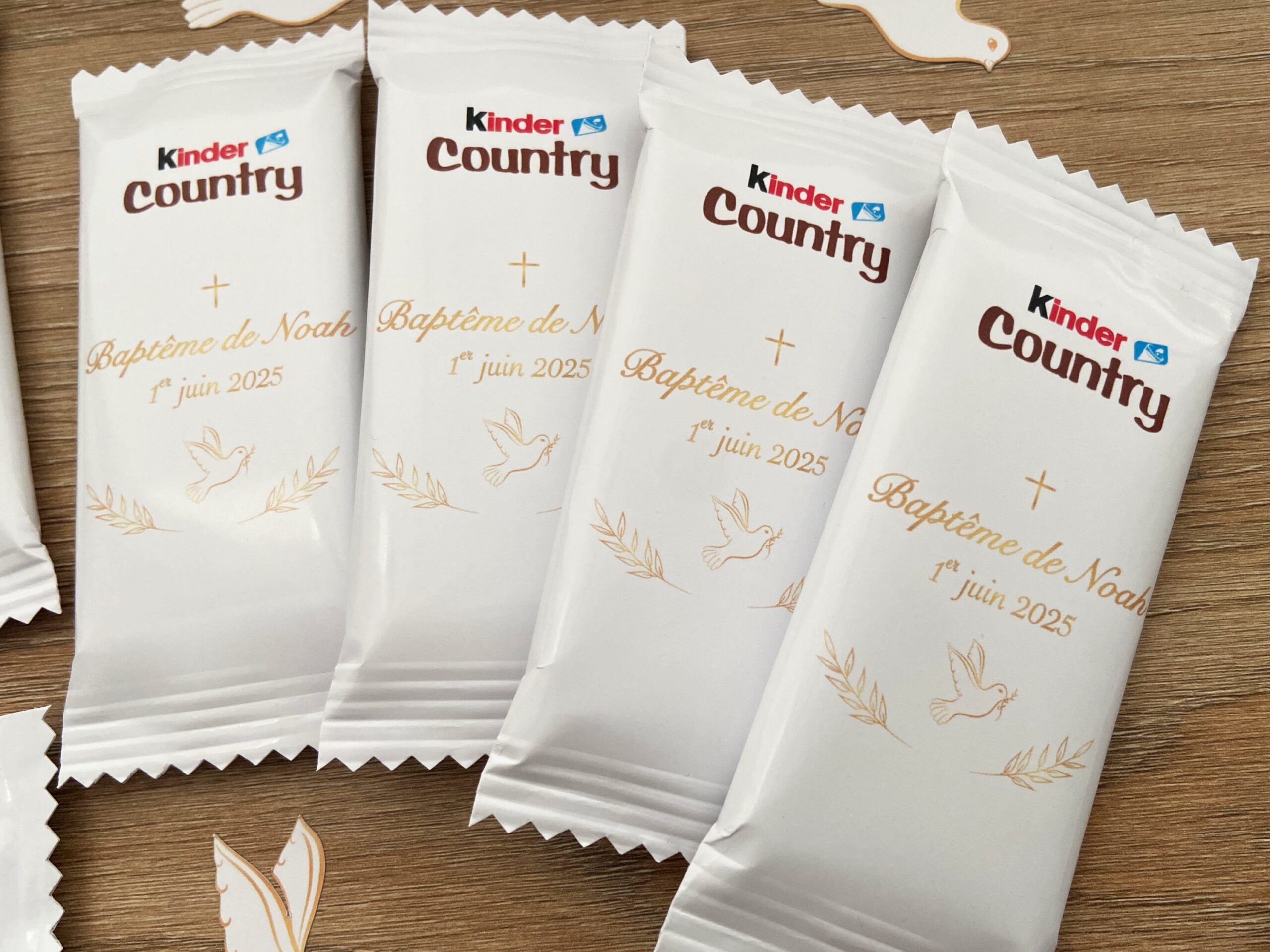 Confiseries Baptême - Thème doré