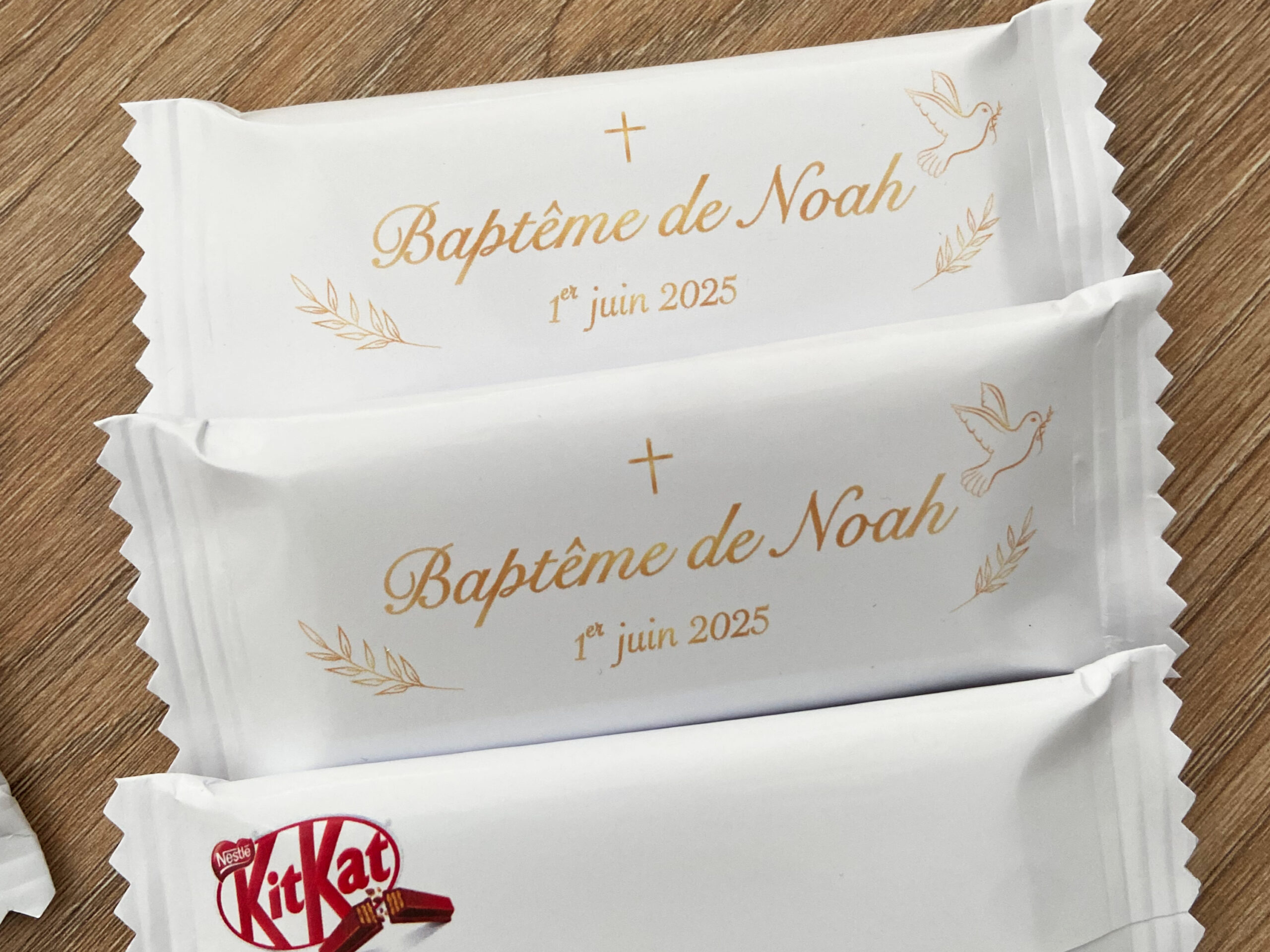 Confiseries Baptême - Thème doré