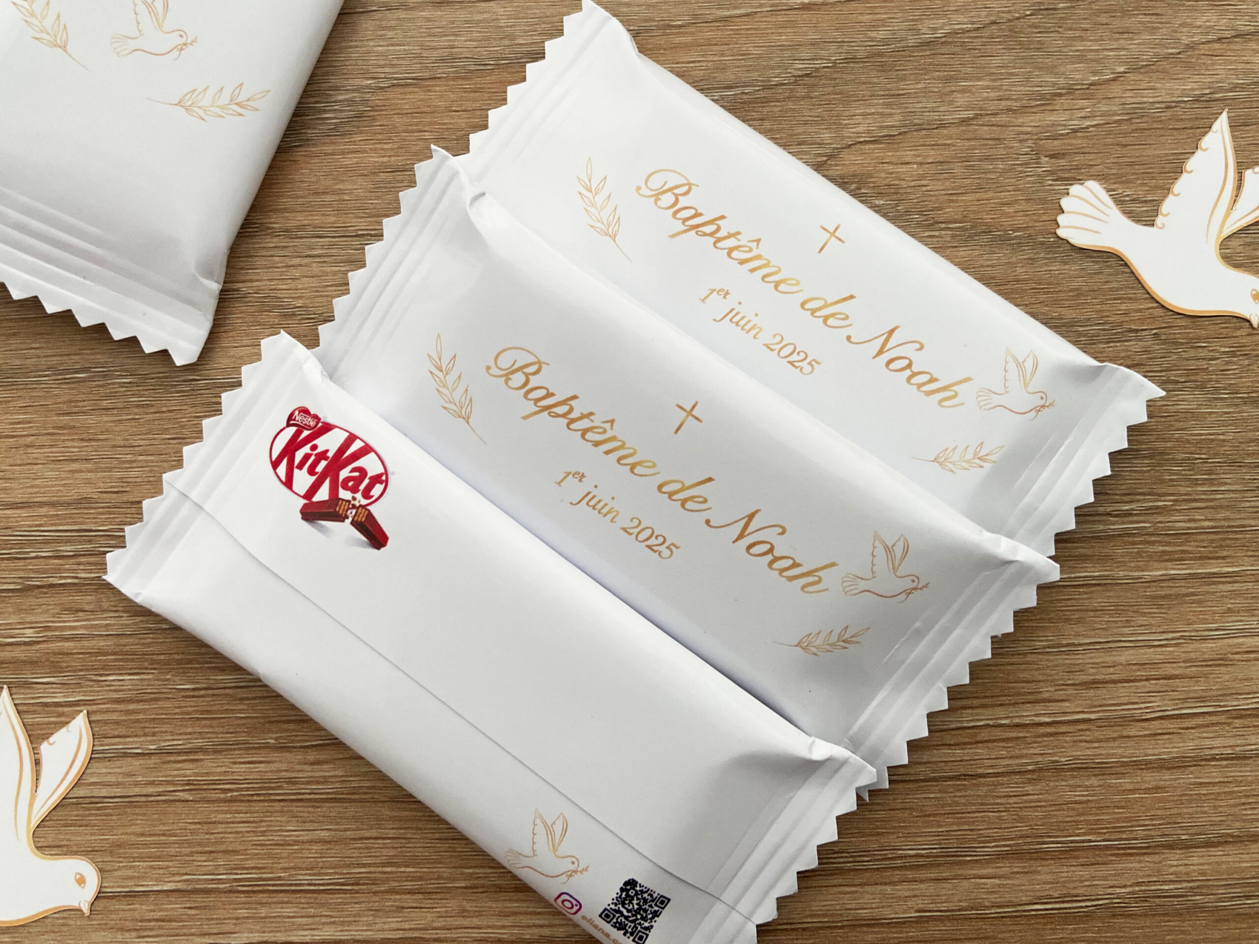 Confiseries Baptême - Thème doré