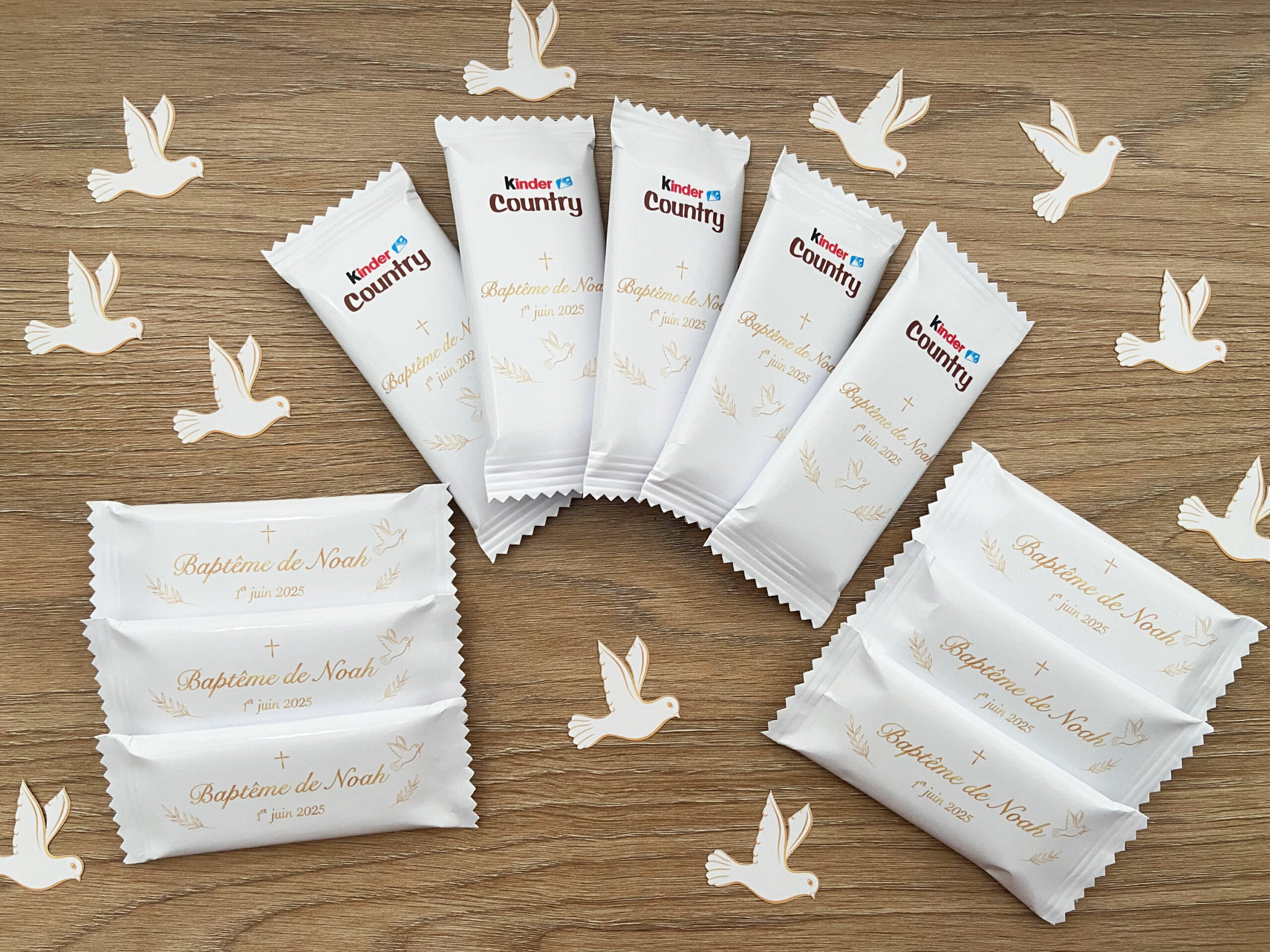 Confiseries Baptême - Thème doré