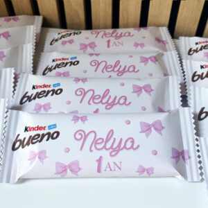 Confiseries personnalisées - Thème Noeuds rose