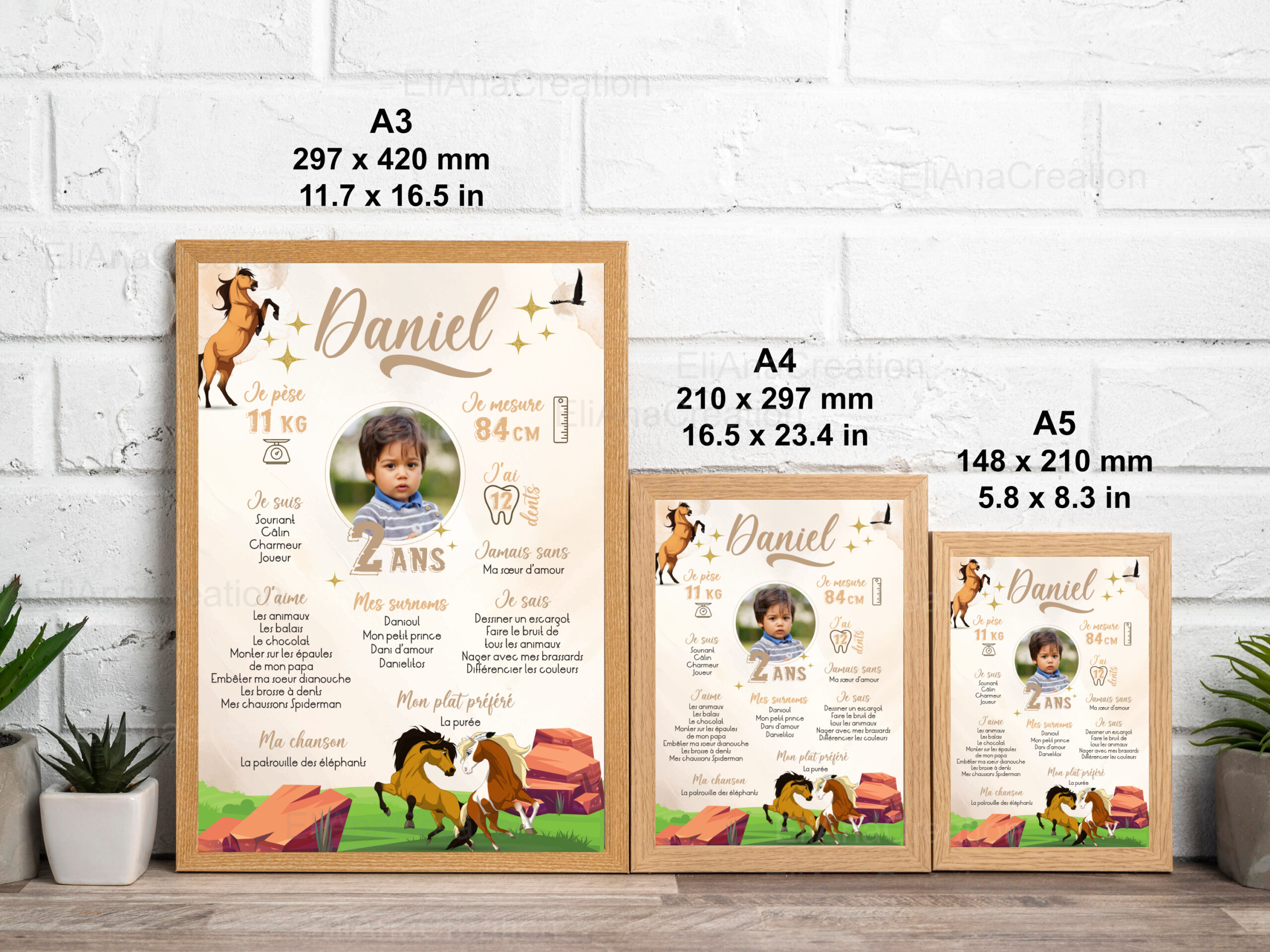 Affiche anniversaire personnalisée - Thème Spirit