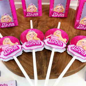 Paille personnalisée - Thème Barbie