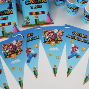 Guirlande personnalisée - Thème Mario