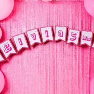 Guirlande personnalisée - Thème Barbie